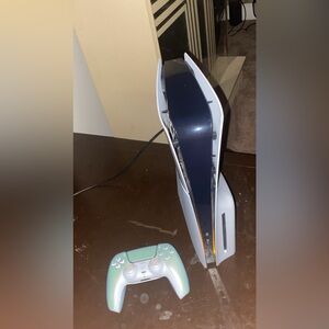 White and Black PlayStation 5 (1TB) Gaming Console with Controller